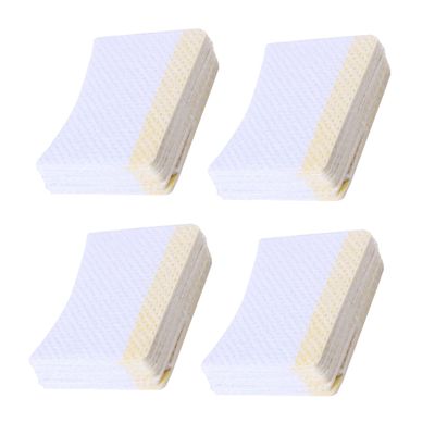 DEARMAMY Arc-Shaped Makeup Remover Pads 160 Count Comfortable Eye Makeup Cleansing Cushions for Gentle Lash Removal Adhesive Strips Suitable for Skin Types