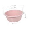 DONFAMDS 2pcs Plastic Wash Basin Foot Basin for Home Kitchen Bathroom Simple Medium view 2