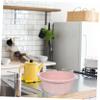 DONFAMDS 2pcs Plastic Wash Basin Foot Basin for Home Kitchen Bathroom Simple Medium view 3