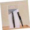 DONFAMDS Dual-Use Eyebrow Tweezer Trimmer Kit 2-Piece Makeup Tool Set for Eyebrow Shaping Black for Women and Men Includes Brow Comb for Precision Grooming view 3