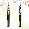 DONFAMDS Dual-Use Eyebrow Tweezer Trimmer Kit 2-Piece Makeup Tool Set for Eyebrow Shaping Black for Women and Men Includes Brow Comb for Precision Grooming view 4