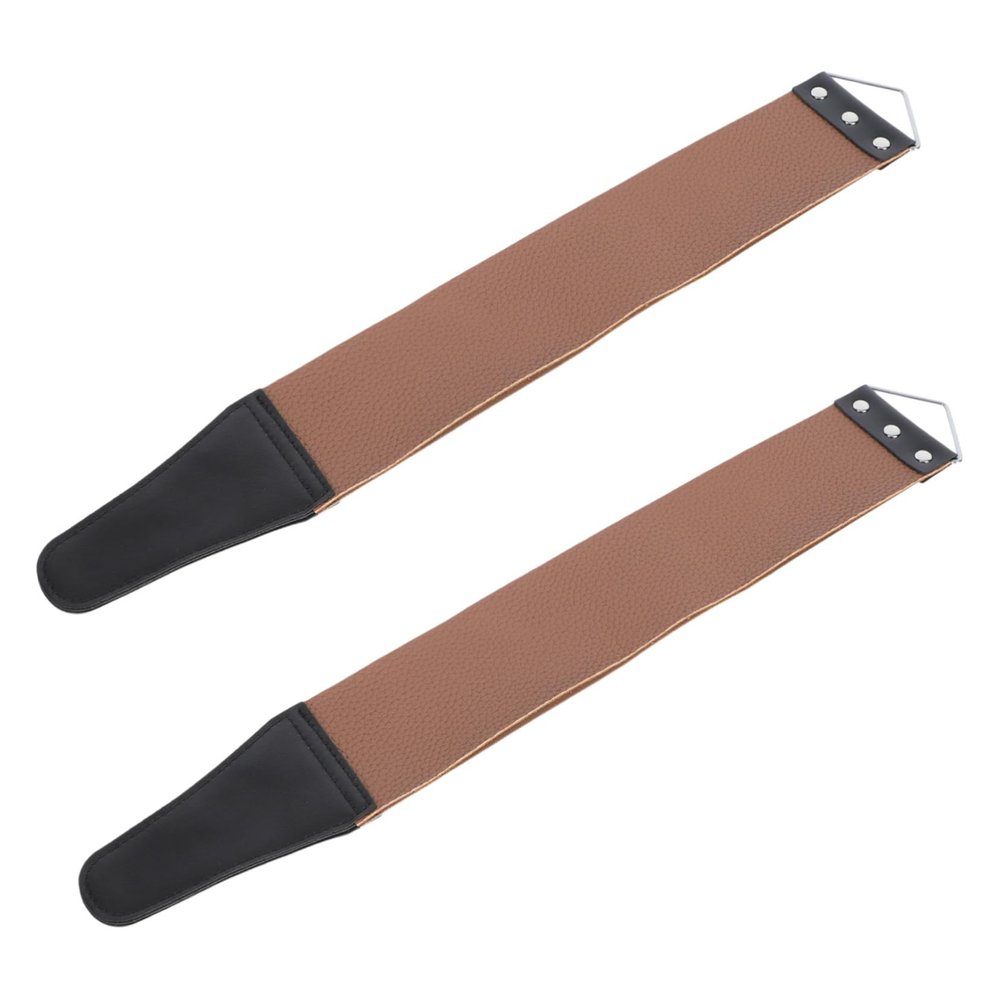 Ipetboom 2pcs Practical Barber Strop Double-sided Sharpening Tool for Razor Blade Sharpener Knife Clipper Blade Sharpener Made of Quality Material