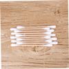 Beatifufu 100Pcs Double Tipped Cotton Swabs with Sturdy Wooden Sticks and Cotton Material for Safe Use for Makeup and Personal Care view 3