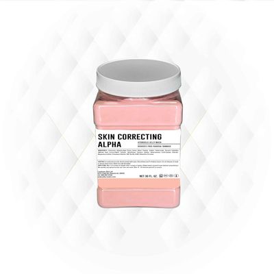 Skin Correcting Alpha Jelly Mask - Professional & Smoothing Hydro Glo Peel Off for Hydrated, Soothing & Glow, Suitable for All Skin Types, Vajafacial Jelly Mask | 12 Applications (30 Fl Oz)