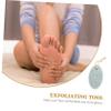 DONFAMDS 2pcs Foot Stone Pumice Egg-Shaped Volcanic Stones for Foot Scrub Callus Remover Smooth Surface view 2