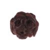 DONFAMDS 1Pc Flower Design Synthetic Hair Bun Clip Durable Updo Fixator for Women Dark Brown Hair Accessory Easy to Use Hair Styling Tool for Messy Buns and Elegant Hairstyles view 1