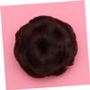 DONFAMDS 1Pc Flower Design Synthetic Hair Bun Clip Durable Updo Fixator for Women Dark Brown Hair Accessory Easy to Use Hair Styling Tool for Messy Buns and Elegant Hairstyles view 4