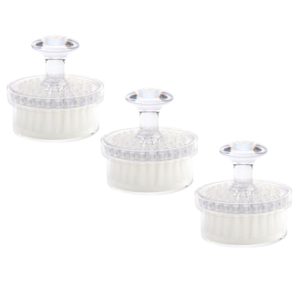 3PCS Manual Face Brush Set Multi-Function Facial Cleansing Scrubber for Home and Travel Exfoliating and Washable Face Cleaning Tools