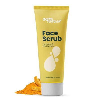 Ea;rth Rhy;thm Face Scrub with Turmeric & Prickly Pear | Removes Grime, Unclogs Pores, Brighten Skin - 100gm