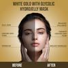 White Gold with Glycolic Jelly Mask - HydroGlo Face Mask for Skin Hydration & Glow - Professional Peel Off Mask - Suitable for All Skin Types, Vajafacial Jelly Mask | 12 Applications (30 Fl Oz) view 3