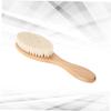 DEARMAMY Dense Wool Brush with Curved Handle Multi Functional Beard Grooming Tool for Household and Shower Use for Cleaning and Styling view 4