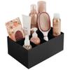 iDesign 5-Section Divided Vanity Organizer for Cosmetic Storage - Black view 1