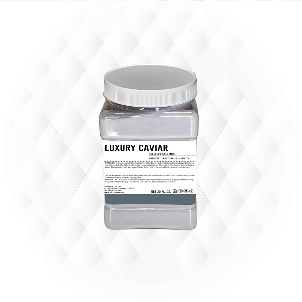 Luxury Caviar Jelly Mask - Professional Peel Off for Hydration, Soothing Skin & Glow - Vajafacial Jelly Mask - Spa Grade Skincare for Home Use, Hydro Glo Face Mask |12 Applications (30 Fl Oz)
