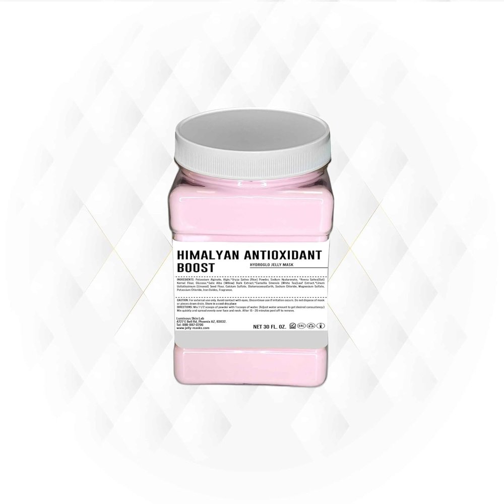 Himalayan Antioxidant Boost Jelly Mask -Professional Grade Hydro Glo Peel Off Mask for Skin Hydration, Glow Suitable for All Skin Types, Vajafacial Jelly Mask | 12 Applications (30 Fl Oz)