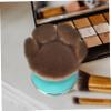 Portable Powder Brush Lid Makeup Tool for Loose Powder and Blush Professional Cosmetic Brush for Women Cat Paw Design for Travel and Everyday Use view 4