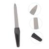 Baluue Stainless Steel Nail File Buffer with Plastic Handle Double Sided Nail Smoother for Manicure Lightweight Durable Tool for Home Salon Use view 3