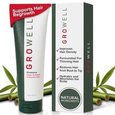 Apira Science GroWell Hair Growth Shampoo for Thinning Hair | Strenthens and Increases Volume while Reversing Hair Loss