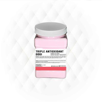 Triple Antioxidant Gogi Jelly Mask - Professional Peel Off Hydro Glo for Hydration & Glow - Vajafacial Jelly Mask - Suitable for all Skin Types for Home Use |12 Applications (30 Fl Oz)