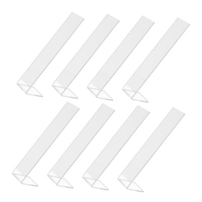 8Pcs Acrylic Hair Clip Organizer Stand L-Shaped Hair Accessories Holder Detachable Base for Girls and Women for Home and Travel Display