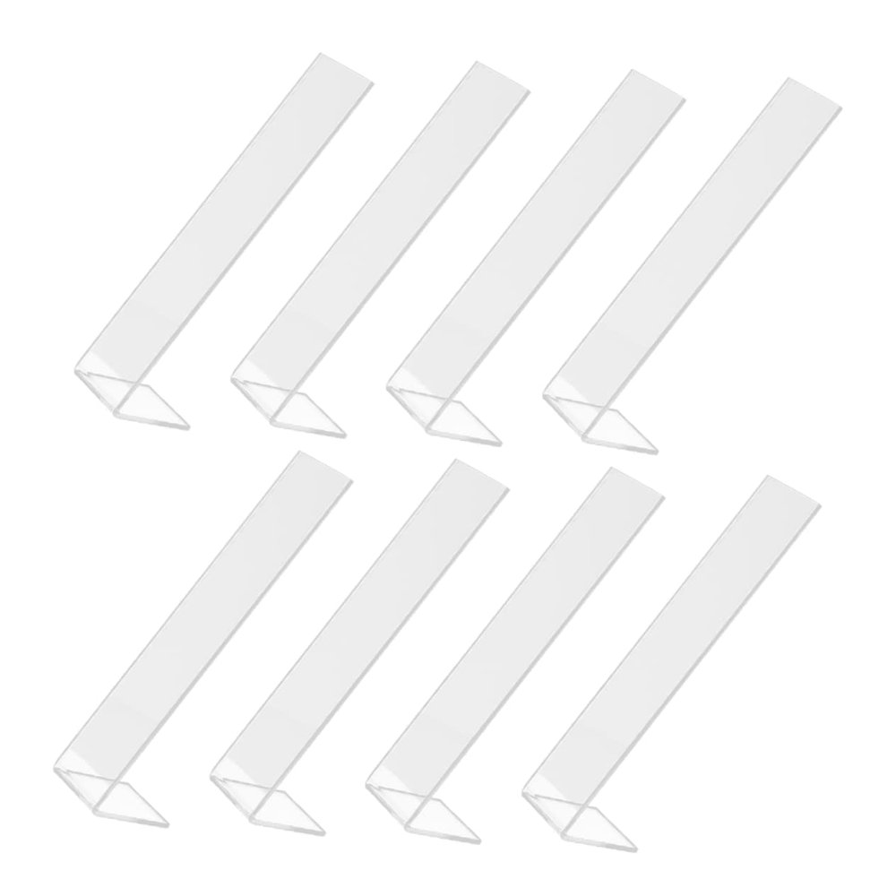 8Pcs Acrylic Hair Clip Organizer Stand L-Shaped Hair Accessories Holder Detachable Base for Girls and Women for Home and Travel Display