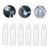 DECORNIJIA 6pcs Transparent Cap Travel Bottles for Shampoo Lotion and Liquid Soap Leakproof Empty Squeeze Containers for Toiletries for Home and Travel Use view 3