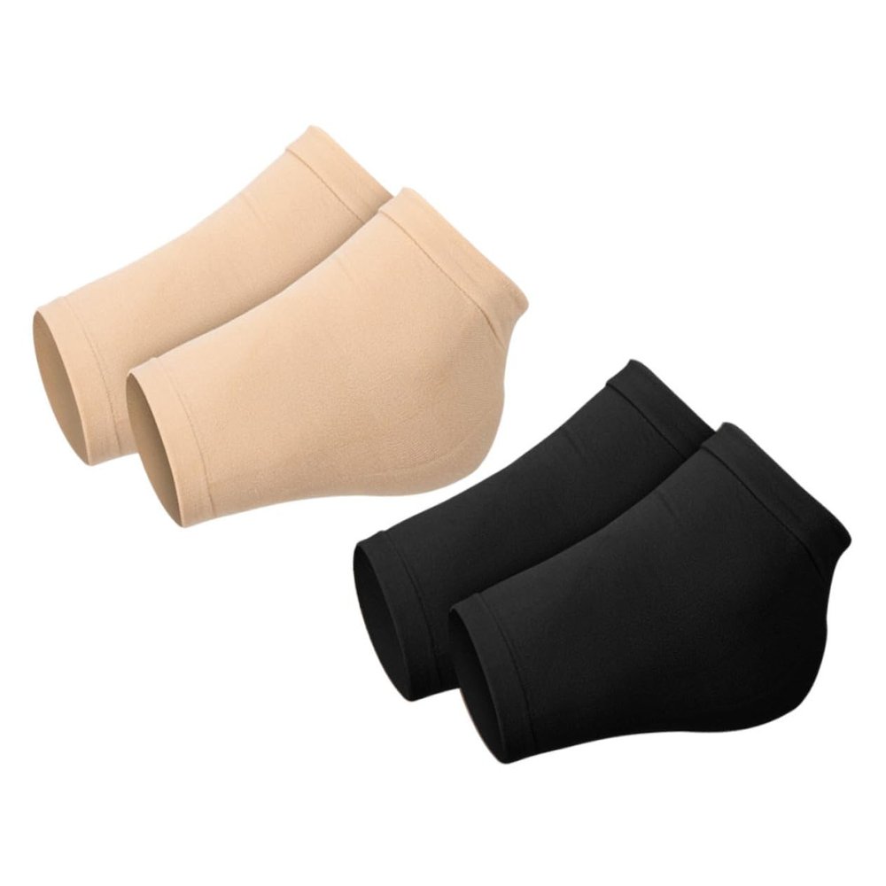 EXQUIMEUBLE 2pairs Silicone Toeless Socks for Cracked Heel Repair Moisturizing Foot Care Socks Soft and Comfortable
