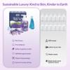 Foam Soap Refill with Dispenser Hand Wash Set, 12 Foaming Hand Soap Refills Tablets +1 Glass Foaming Dispenser +2 Microfiber Cloths, Make 96 fl oz - No Plastic, Cleansing & Moisturizing, Lavender view 3