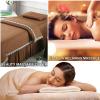 Brown,60x180cm/23.6x70.8in,Massage Table Sheet Set,Reusable Massage Bed Cover with Face Hole Fleece Beauty Massage Table Skirt Elastic Massage Fitted Sheet for Salon Spa view 2