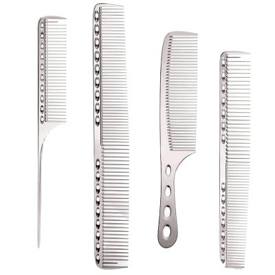 Hair Comb 4pcs Professional Comb Set(4pcs Silver Set)
