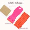 GOO GOO Tape in Hair Extension Remover Tool Kit, Scraper with 10 Replacement Blades and 6 Tape Tabs, Basic Adhesive Removal Set for Tape in Extensions view 2