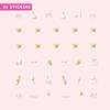 Olive & June Nail Art Stickers | Easy-to-Use Nail Designs | Nail Art Made Easy | Hand-Screened, No-Fade Ink | Accent, Mix & Match, or Cover Chipped Polish | Celebration view 4