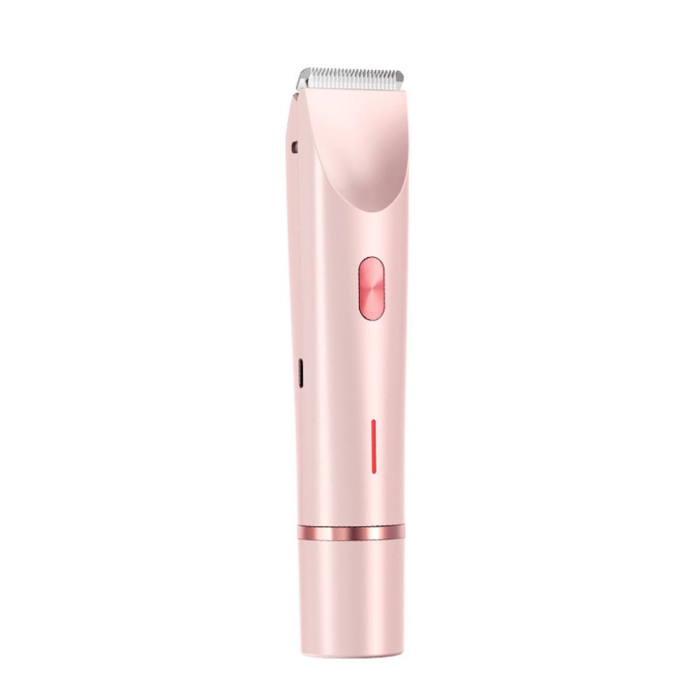 Gqudyi 2025 New 2-in-1 Women's Body Shaver,Rechargeable Electric Shaver for Women,Double Head Dual Purpose Hair Trimmer,Dual Head Design,Dual Power,for Women's Facial,Chin,and Legs(Color:Pink)