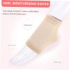 Baluue 4pairs Moisturizing Gel Heel Socks for Dry Cracked Feet Open Toe Design and for High Heel Wearers and view 3
