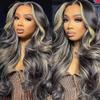 28 30 32 Vinmdonm P1B27 Highlight Bundles Human Hair Honey Blonde Body Wave 3 Bundles Two Tone Black Mixed With Honey Blonde Bundle view 2