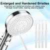 70 PCS Shower Head Cleaning Brush, Small Hole Nozzle Unclogger, Denser Bristles Anti-Clogging Pipe Cleaners, Multifunctional Crevice Cleaning Brush for Gap, Braces, Bathroom (White) view 4