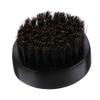 Beaupretty 1pc Wooden Handle Natural Boar Bristle Beard Brush for Men Compact Beard Grooming Tool for Travel and Daily Use Softens Hair and Moisturizes Skin Black view 1