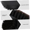 Beaupretty 1pc Wooden Handle Natural Boar Bristle Beard Brush for Men Compact Beard Grooming Tool for Travel and Daily Use Softens Hair and Moisturizes Skin Black view 3