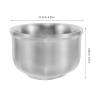 Beaupretty Stainless Steel Shaving Soap Bowl Stainless Steel Beard Lathering Mug Compact Design for Travel Home Use Easy Cleaning and Maintenance Grooming Tool for Men view 2