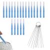 30pcs Shower Head Cleaner Tools, Shower Head Cleaning Brushes Multi-Size Showerhead Cleaner Picks Anti-Clogging for Bathroom Small Hole Gap Nozzle Window Slot (Blue) view 1