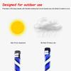 LED Barber Pole Light Hair Salon Light Sign, Waterproof Rotating Illuminated Stripes Wall-Mounted Lamp, Outdoor Rain-Proof Barber Poles Black Fou Hair Salon Barber Shop Open Sign(C) view 3