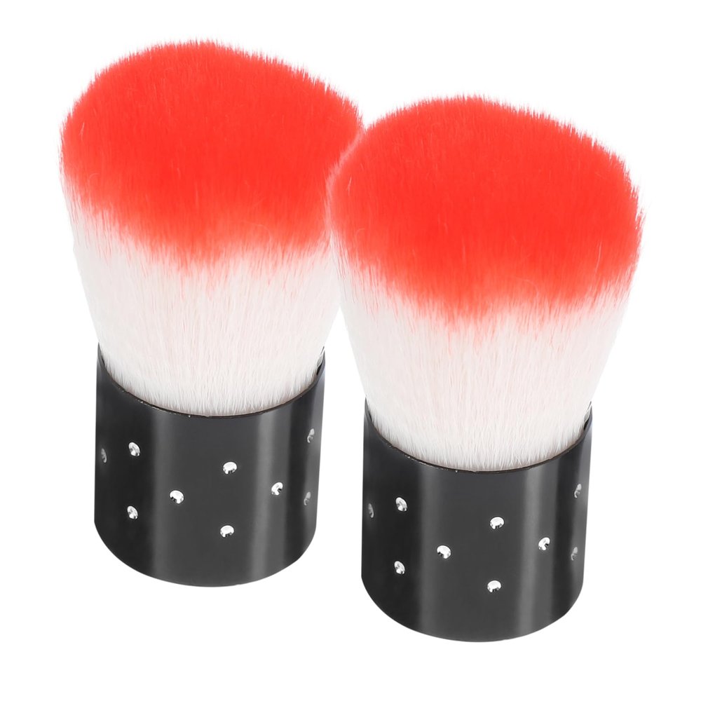 ARTSEWPLY 2pcs Nail Dip Kit Nail Brushes Dip Powder Brush Duster French Manicure Tools Random Color