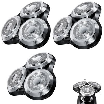 SH90 Replacement Rotary Heads Compatible with Philips Norelco Shavers Series 9000,Replacement Shaver Head with Upgrade Double-Layer Precision Blades for Men's Shaving,3 Packs