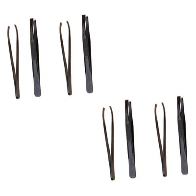 GALPADA 8pcs Stainless Steel Eyebrow Shaping Tools Eyebrow Clamp and Trimmer Kit Easy to Carry and Clean for Makeup Enthusiasts