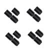 PartyKindom 4sets 3pcs Eyebrow Pencil Sharpener Professional Brow Eyeliner Pencil Sharpening Tools Black Designed for Precise Sharpening Without Chipping Missing Chunks 3pcs*4 view 1