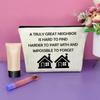 Sazuwu Thank You Gifts for Women Neighbor Makeup Bag Welcome to the Neighborhood Gifts Cosmetic Organizer Bag Travel Appreciation Farewell Moving Away Goodbye Housewarming Present view 4
