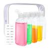 5pcs Travel Bottles For Toiletries 100ml, Refillable Travel Containers For Liquid Lotion Shampoo And Conditioner, Small Holiday Squeeze Toiletry Bottles With Storage Bag (Transparent) view 1