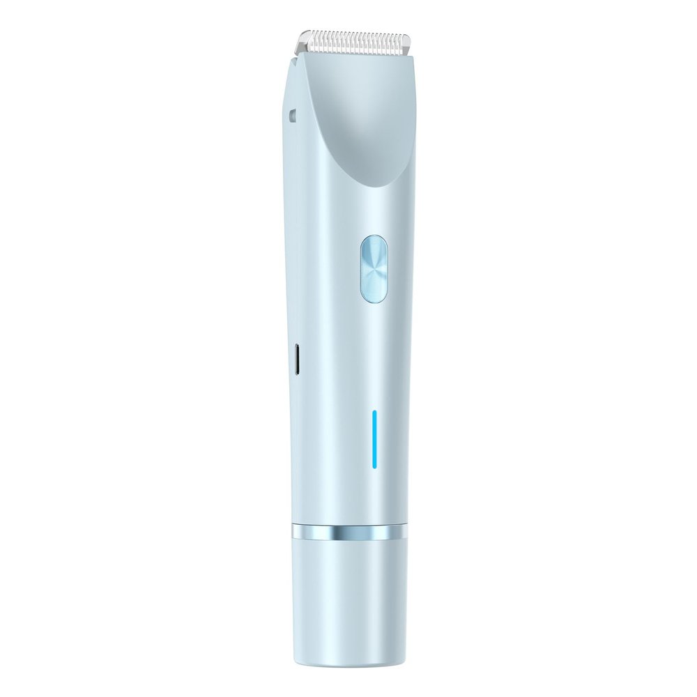 Gqudyi 2025 New 2-in-1 Women's Body Shaver,Rechargeable Electric Shaver for Women,Double Head Dual Purpose Hair Trimmer,Dual Head Design,Dual Power,for Women's Facial,Chin,and Legs(Color:Blue)
