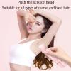 Gqudyi 2 in 1 Wet & Dry Electric Trimmer,Womens Electric Shaver for Legs Underarm,Double Head Dual Purpose Hair Trimmer,Dermave Shaver,Dual Head Design,Dual Power,for Female Shaving(Color:Blue) view 3