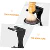 EXQUIMEUBLE 1set Stand Shaving Brush Holder and Bowl for Men Grooming Tool for Father Day Easy Storage and Non- Design view 3