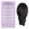 12 Inch Short Ponytail Extension - Soft Curly Pony Tails Hair Extensions, Claw Clip Ponytail Extension, Natural Short Hair Extensions Ponytail, Synthetic Hair Pieces for Women (Color: Black Brown) view 3